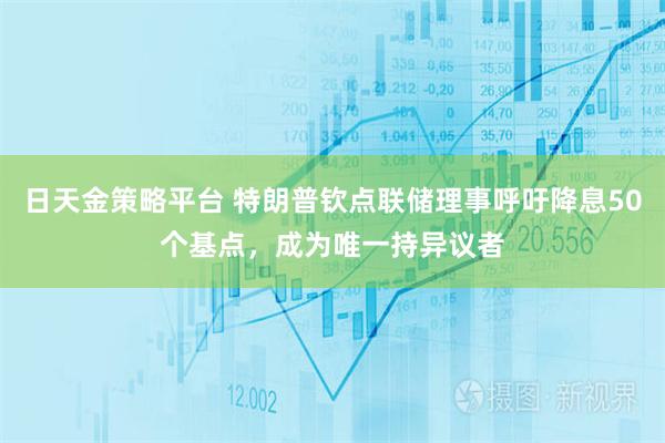 日天金策略平台 特朗普钦点联储理事呼吁降息50个基点，成为唯一持异议者